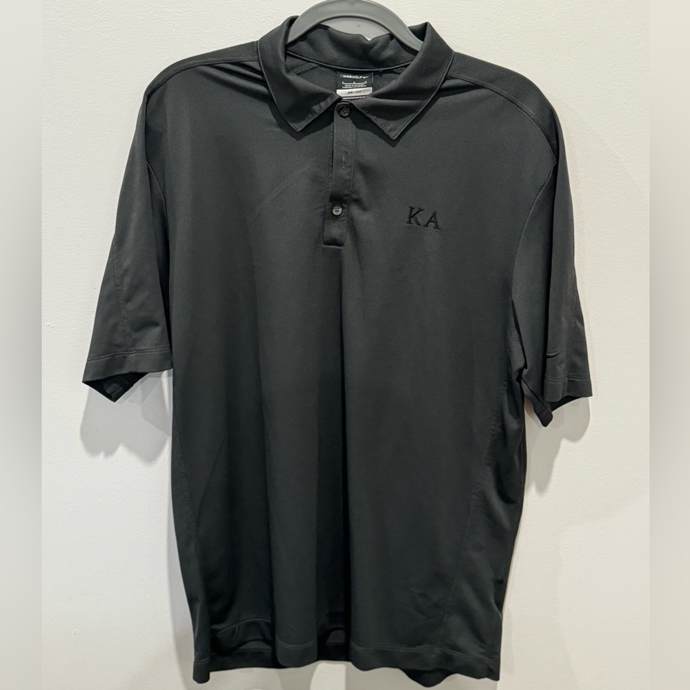 Nike Dri-Fit Golf Shirt in Gray / Kappa Alpha Order (KA) Letters - Men’s (L)